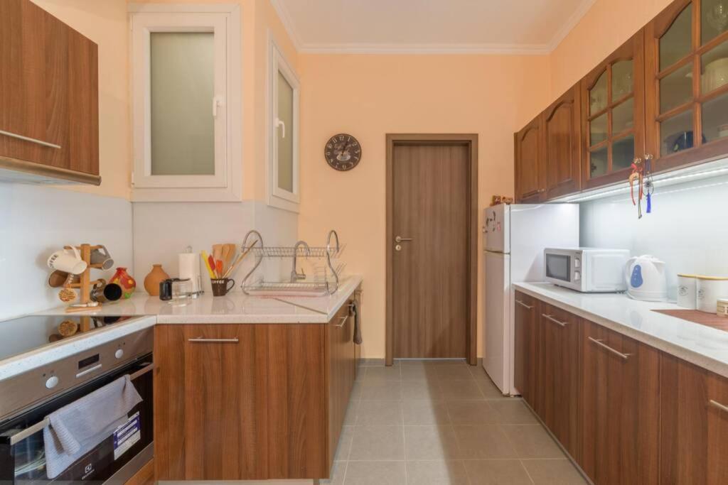 Bright Newly Renovated Apt Near Beach & Center+Ac Anemomylos Buitenkant foto
